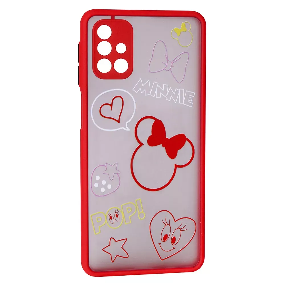 Stickers Series TPU Case Samsung M31S — Red Heart — Различные Samsung M31S