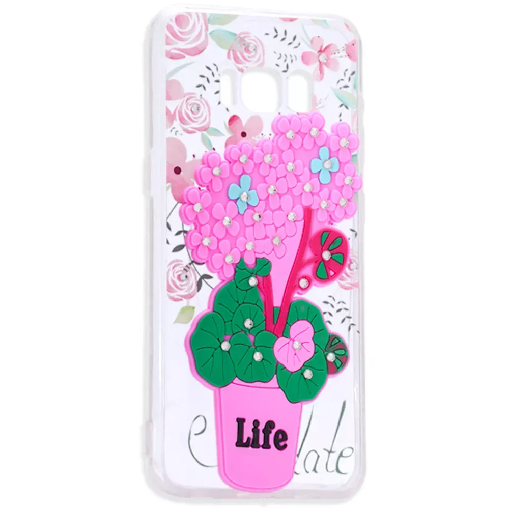 Flowers Diamonds TPU Case Samsung S7 Edge(G935) - фото 4