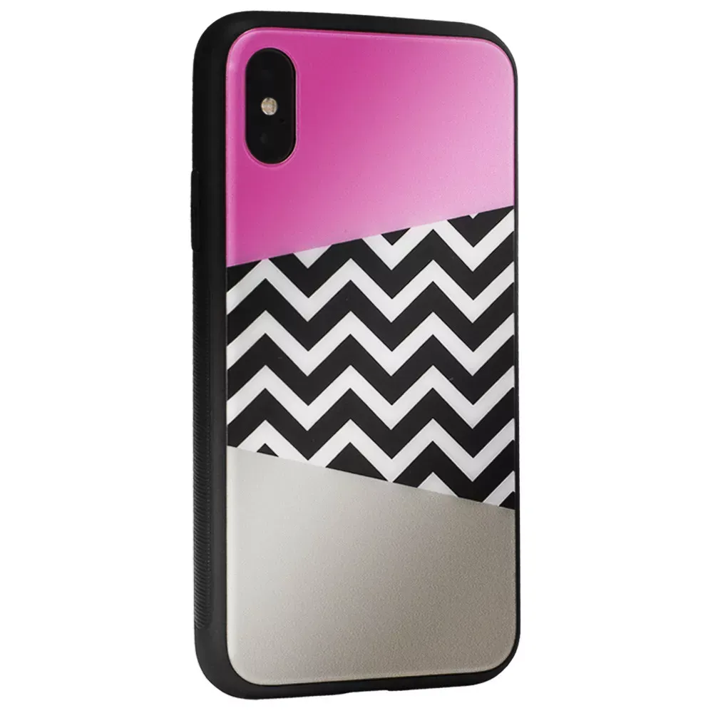 Glass with print TPU Case Samsung M20 2019(M205F) — Pink Gray — Различные Samsung M20 2019(M205F)