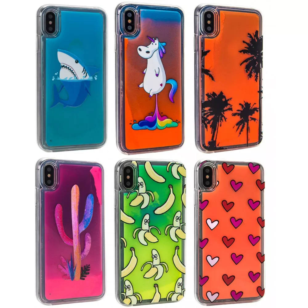 Liquid Glow Night With Print TPU Case Samsung A40 — Cactus — фото 3
