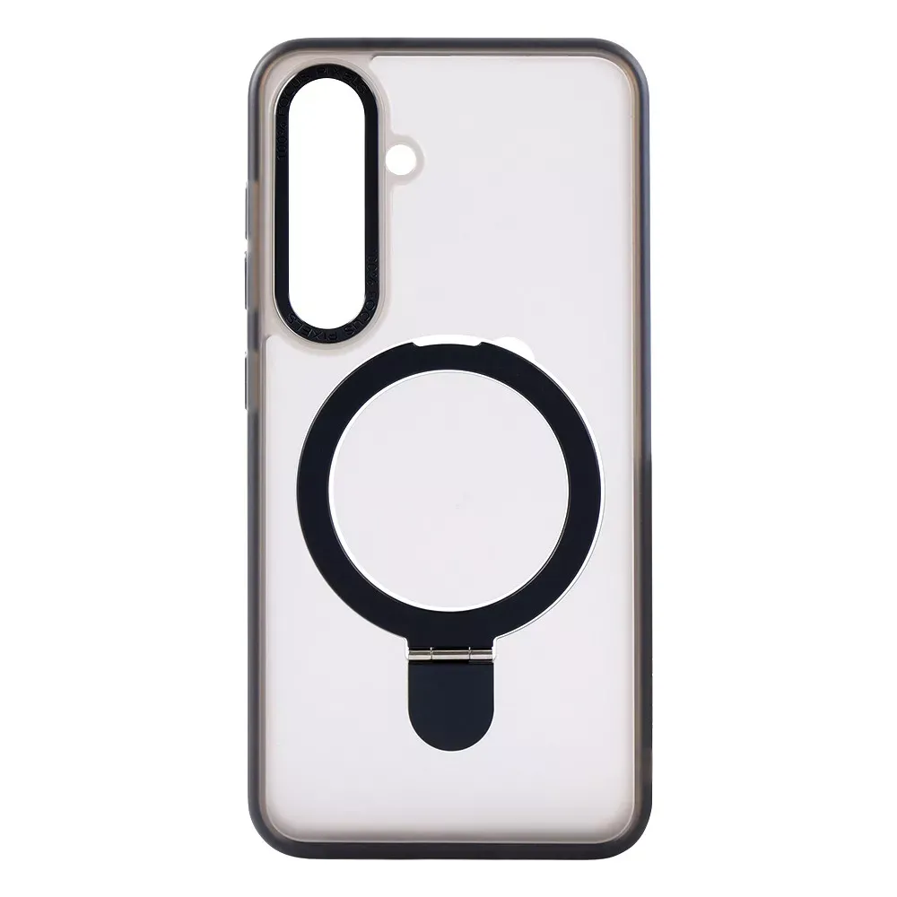 Matte Guard Ring Case With MagSafe Samsung S24 — Black - фото 3