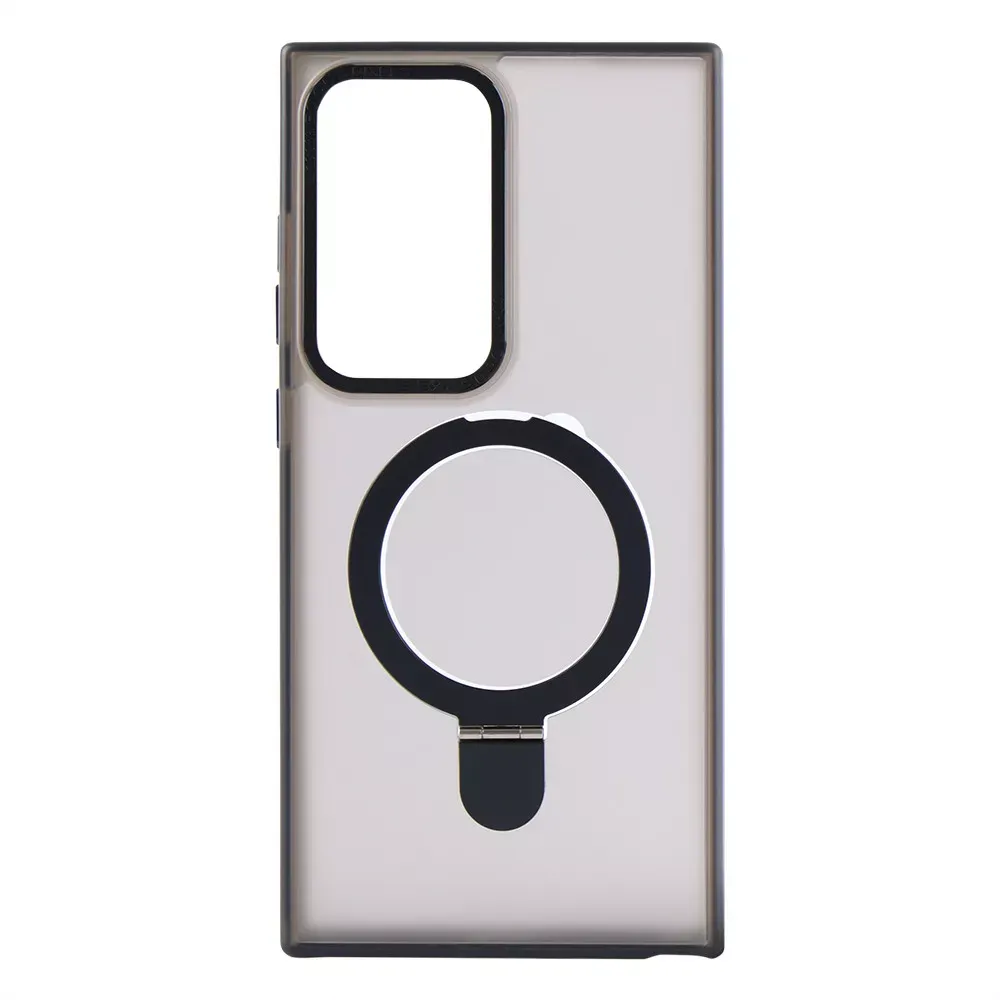 Matte Guard Ring Case With MagSafe Samsung S25 — Black - фото 3