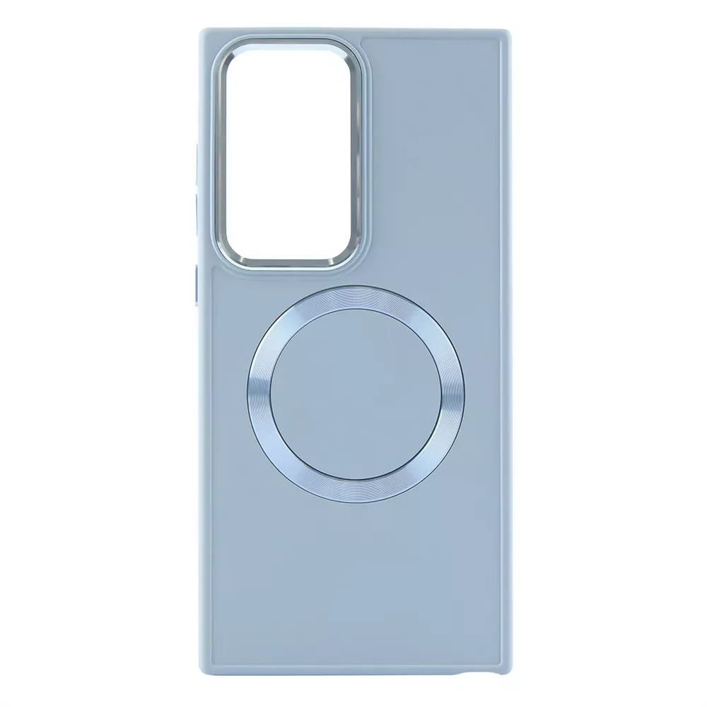 Metal Style Case with MagSafe Samsung S23 Ultra — Light Blue — Различные Samsung S23 Ultra