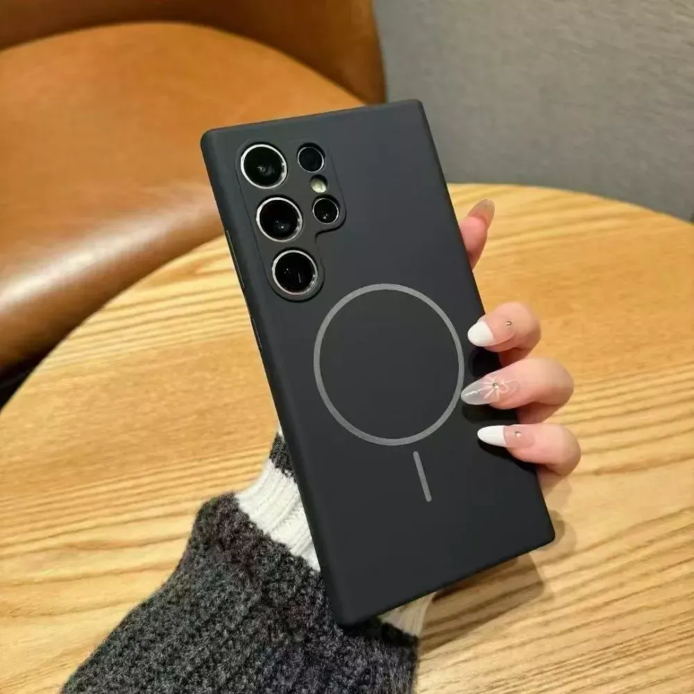 Original Silicone Case with MagSafe — Samsung S23 Ultra — Black