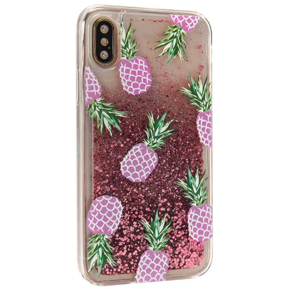Plants с блестками TPU Case Samsung A20 — Pineapple — Различные Samsung A20 2019(A205)