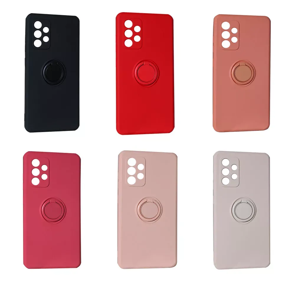 Ring Silicone Case Samsung A72 (A725F) — Pink Sand - фото 3