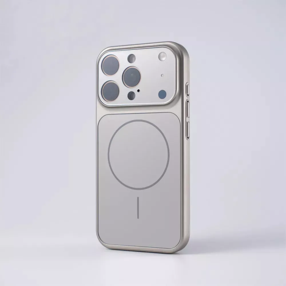 AG Glass Case With MagSafe — iPhone 16  — Titanium