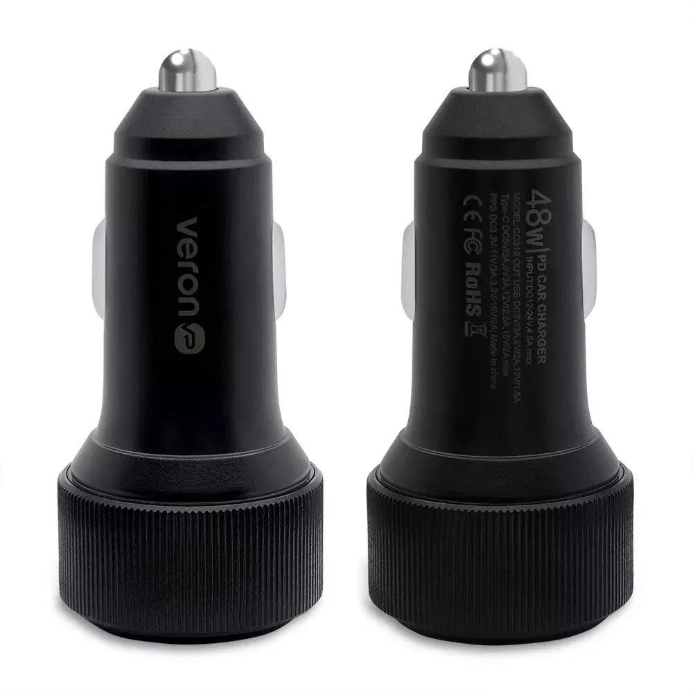 Car Charger 48W PD QC3.0 Veron CC-319 - фото 4
