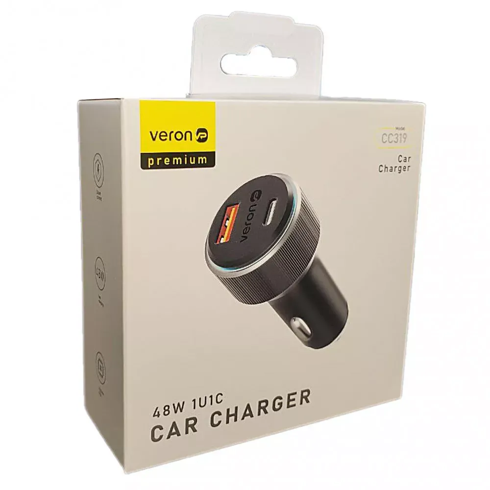 Car Charger 48W PD QC3.0 Veron CC-319 - фото 6
