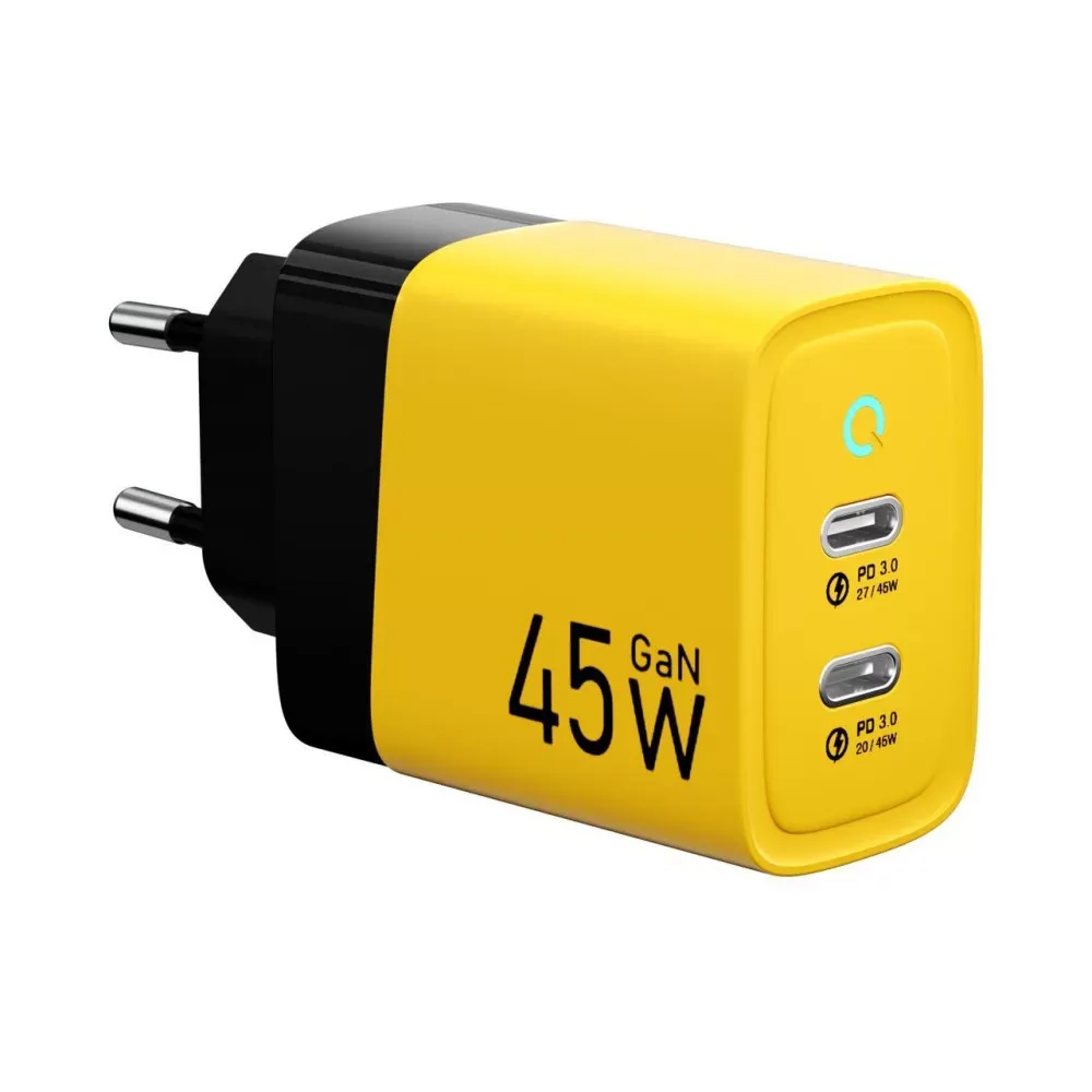 Home Charger | 45W | GaN | PPS |  2 PD | LED — Veron TC-45 — VERON
