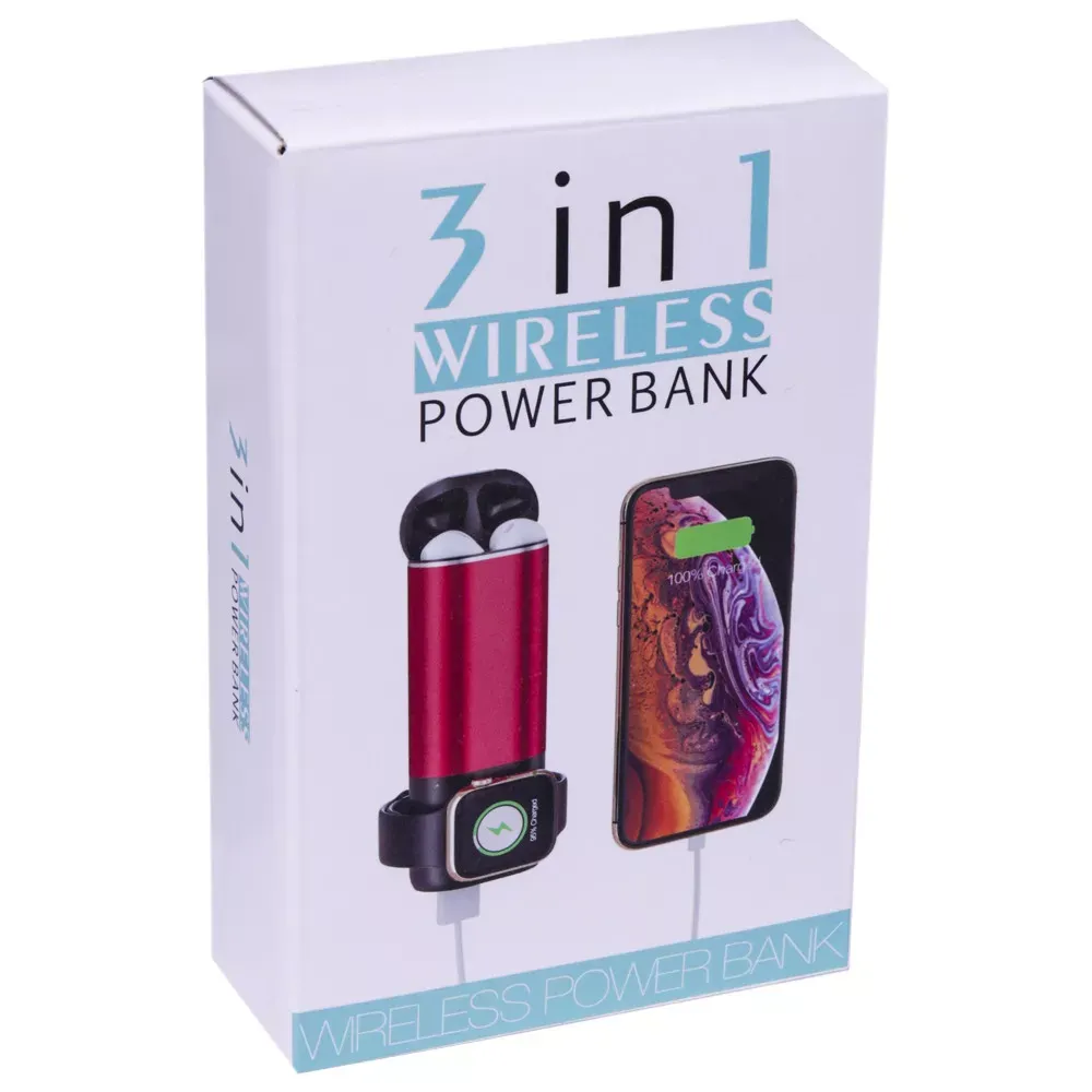 Power Bank 5200 mAh 3 in 1 wireless - фото 3