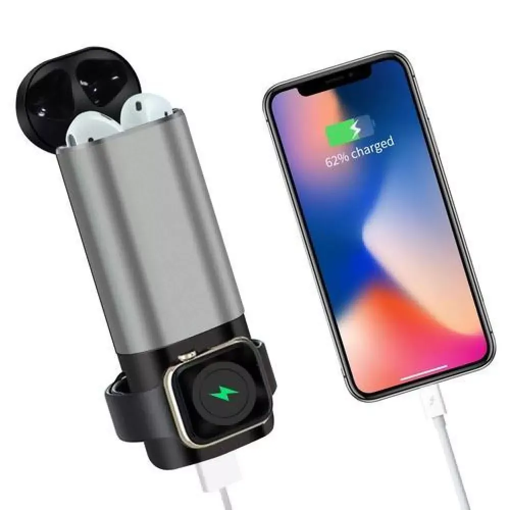 Power Bank 5200 mAh 3 in 1 wireless - фото 4