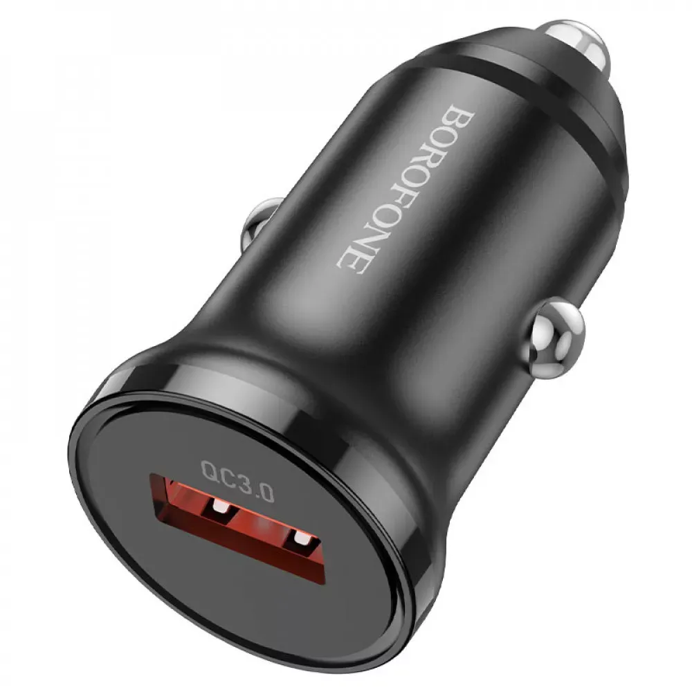 Car Charger 18W QC3.0 USB C Cable Borofone BZ18 — Black — фото 4