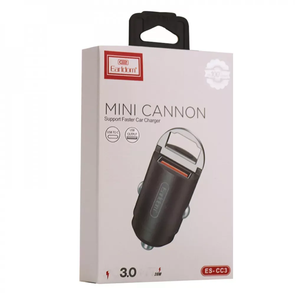 Car Charger 2.4A 1U 1C Earldom ES-CC3 - фото 3