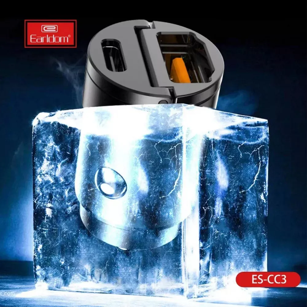 Car Charger 2.4A 1U 1C Earldom ES-CC3 - фото 9