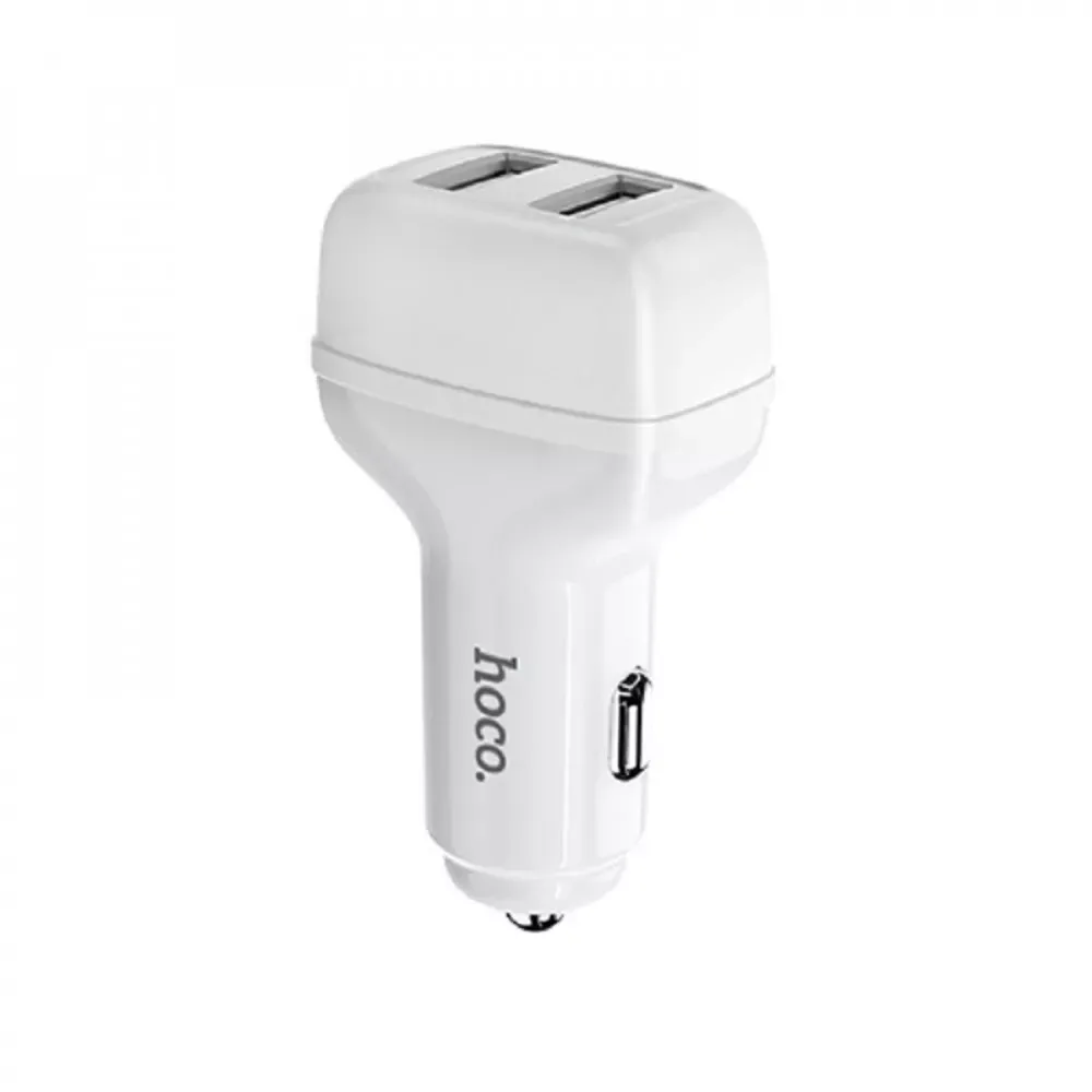 Car Charger 2.4A 2U Hoco Z36 — White
