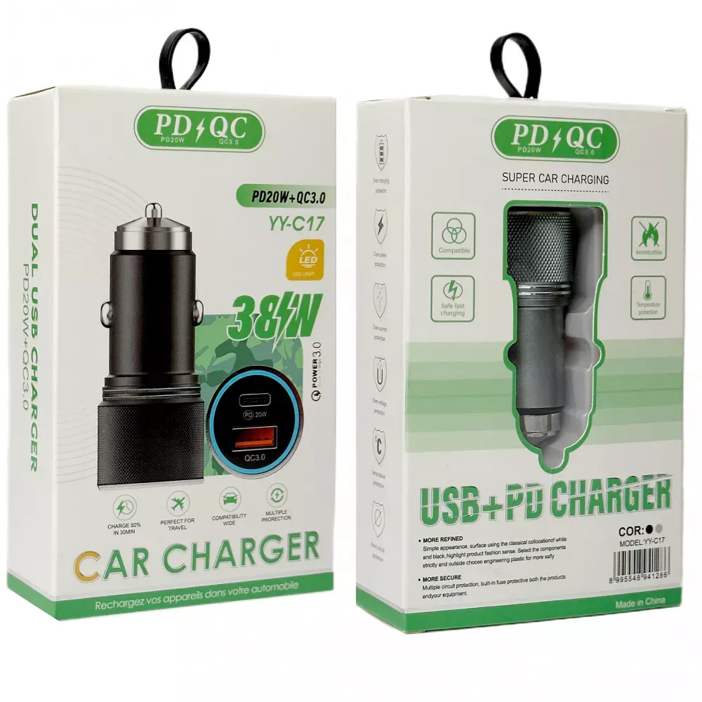 Car Charger 20W PD QC3.0 YY-C17 - фото 3