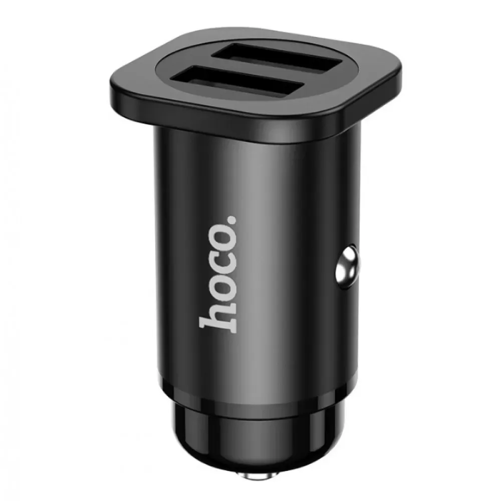 Car Charger 24W 2U Hoco NZ4 — Metal Gray — фото 4