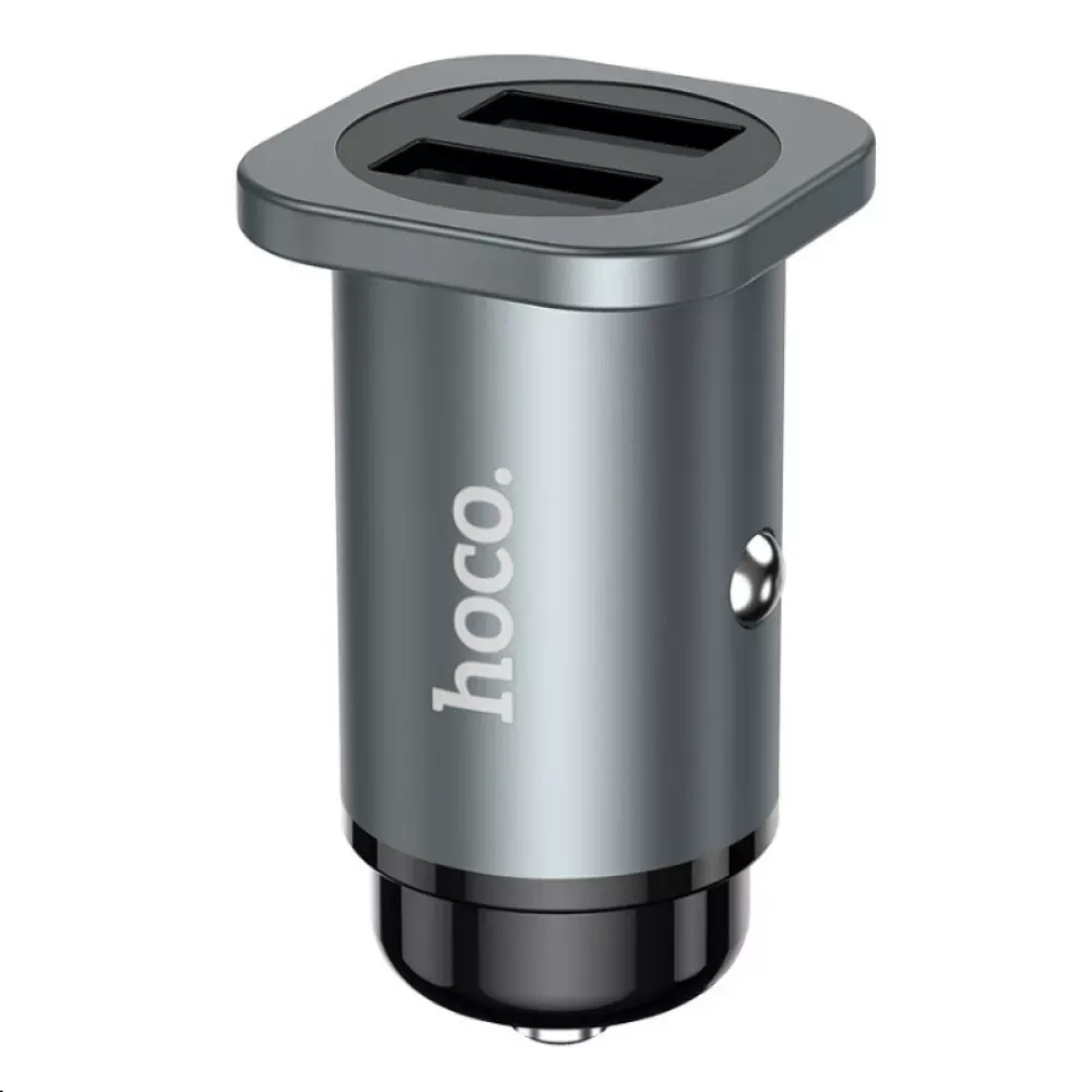 Car Charger 24W 2U Hoco NZ4 — Metal Gray — фото 8