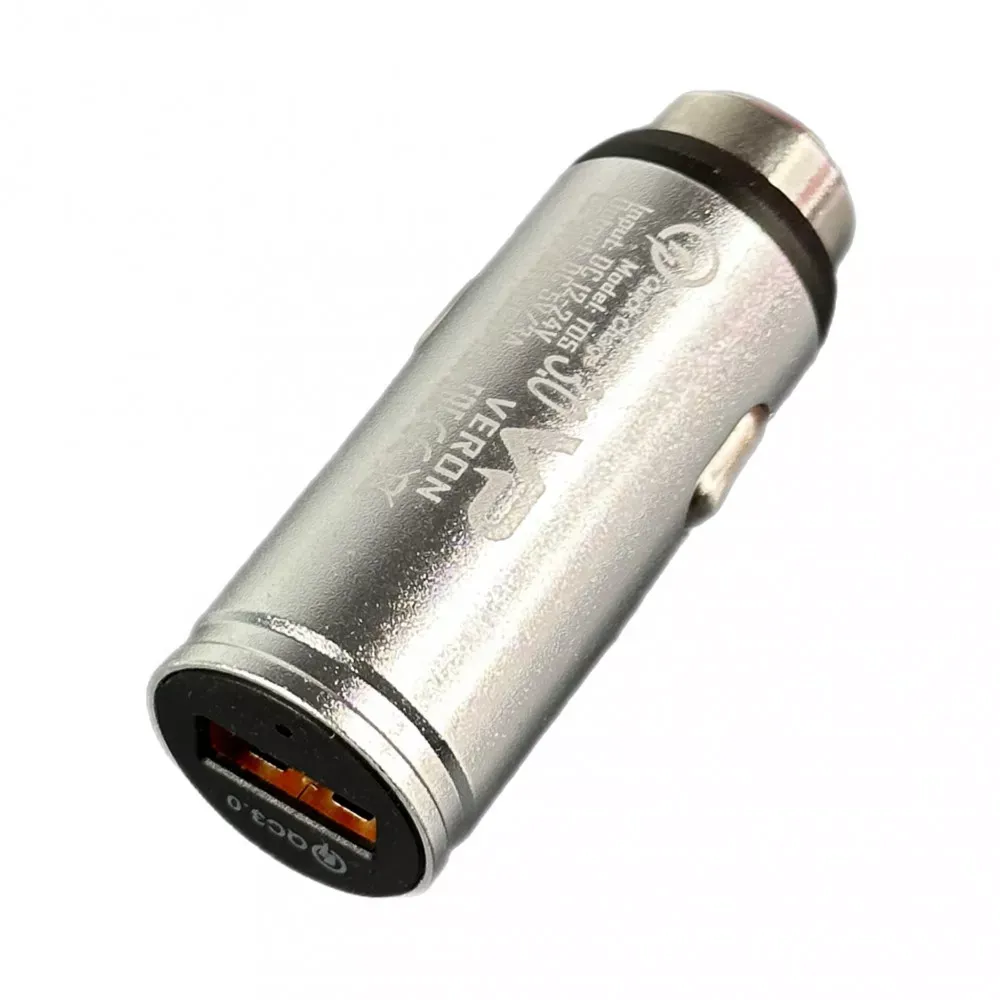 Car Charger 3.0A QC3.0 Veron T05 QC3.0 Metal W/P — фото 5