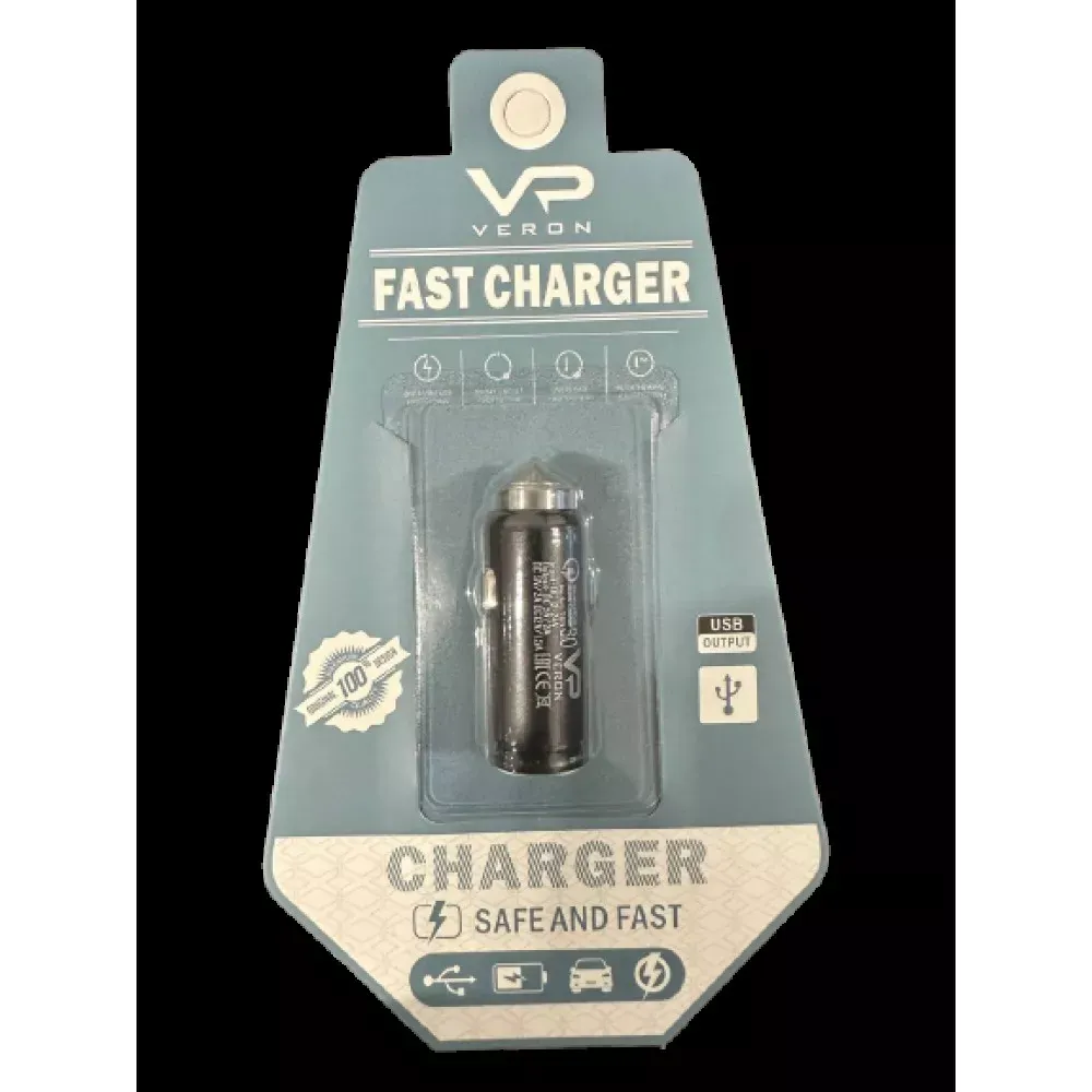 Car Charger 3.0A QC3.0 Veron T05 QC3.0 Metal W/P — фото 5