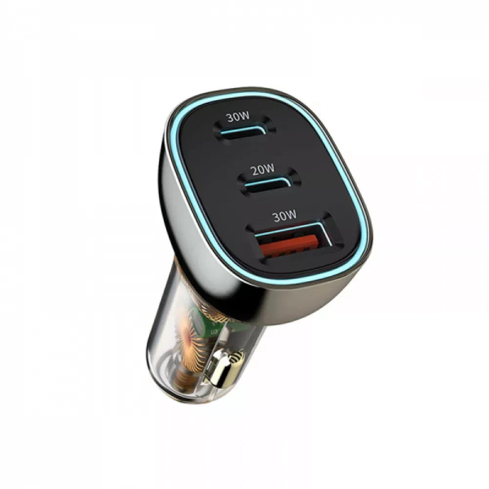 Car Charger 30W 2 PD QC3.0 WiWU PC700 — Black — фото 4