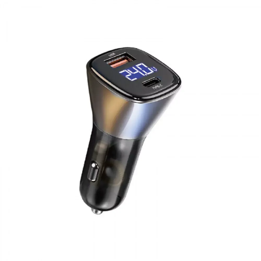 Car Charger 45W PD QC3.0 WiWU PC500 — Grey — фото 5