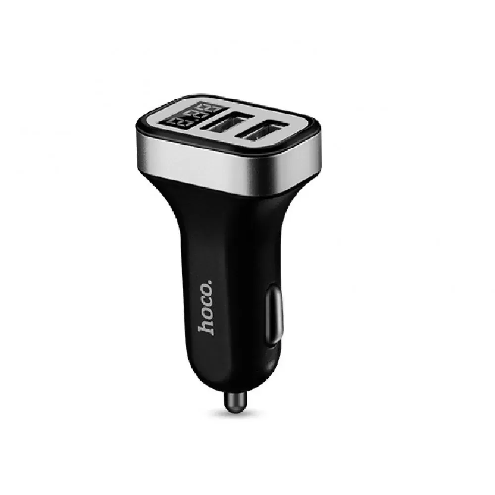 Car Charger | 3.1A | 2U | Digital Display — Hoco Z3 __ — Black
