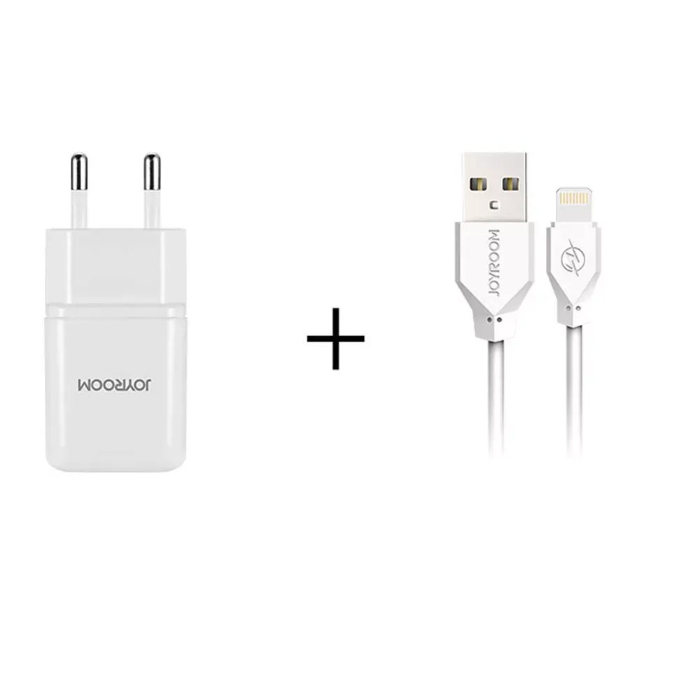 Home Charger 1.2A 1U Lightning Cable (1m) Joyroom L-L119 UMI — White — Различные