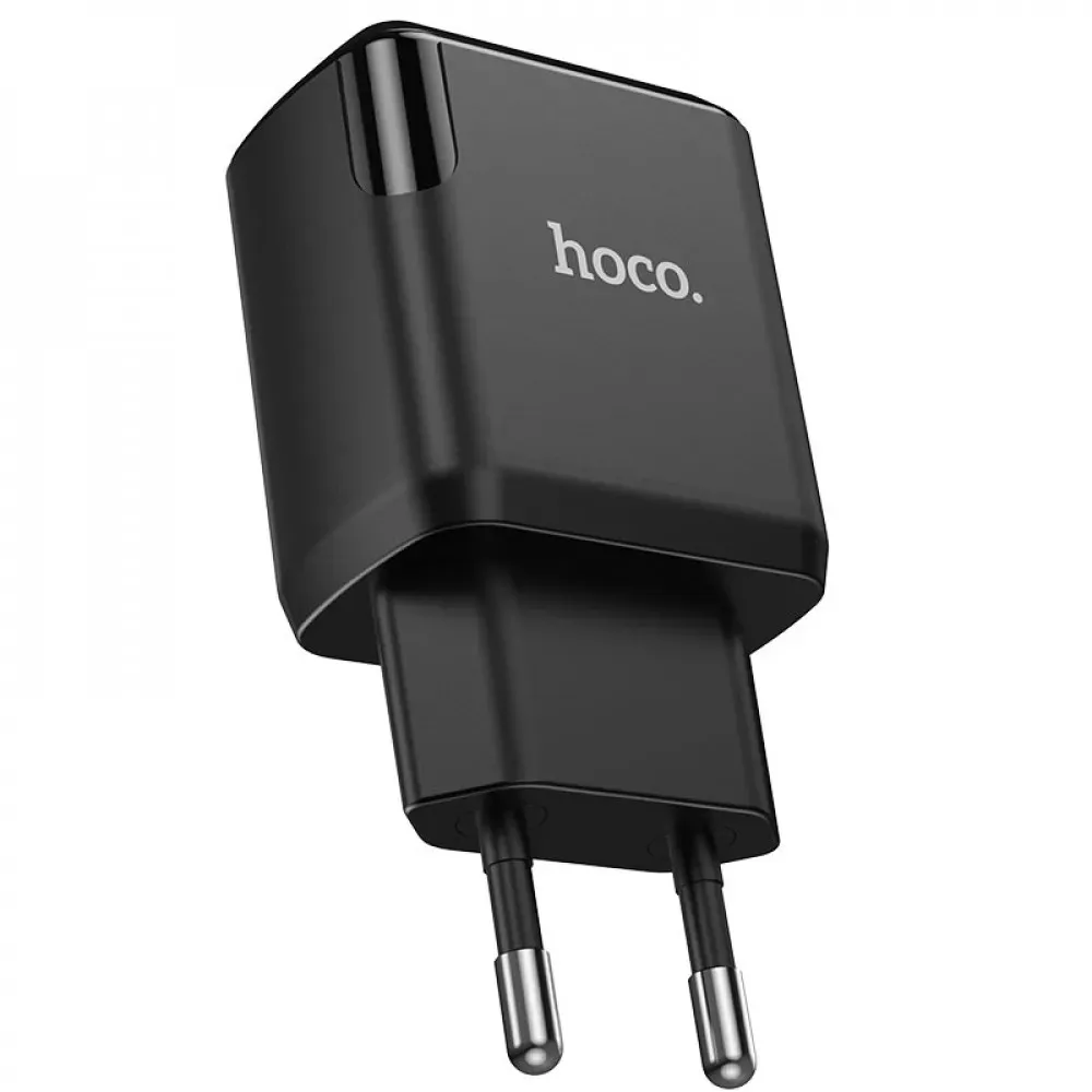 Home Charger 2.1A 2U Micro Cable (1m) Hoco N7 — Black - фото 6