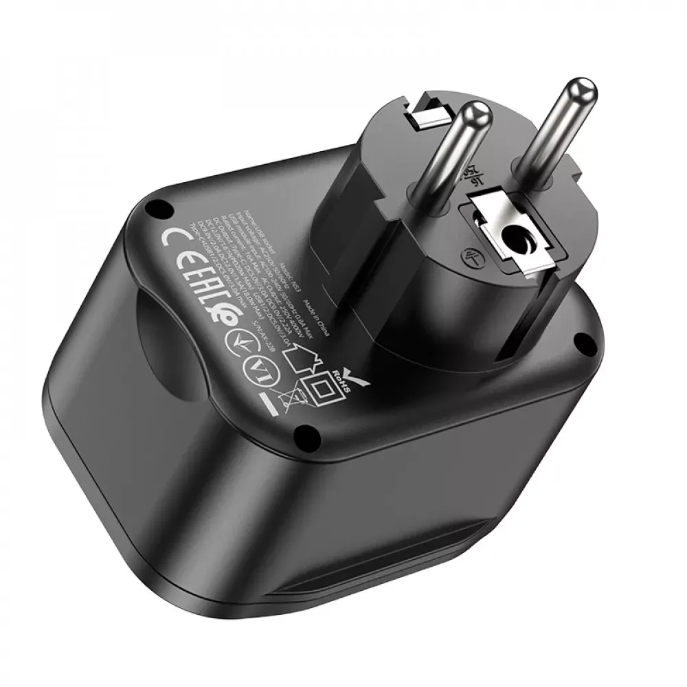 Home Charger 20W PD 2U Hoco NS3 — Black - фото 4