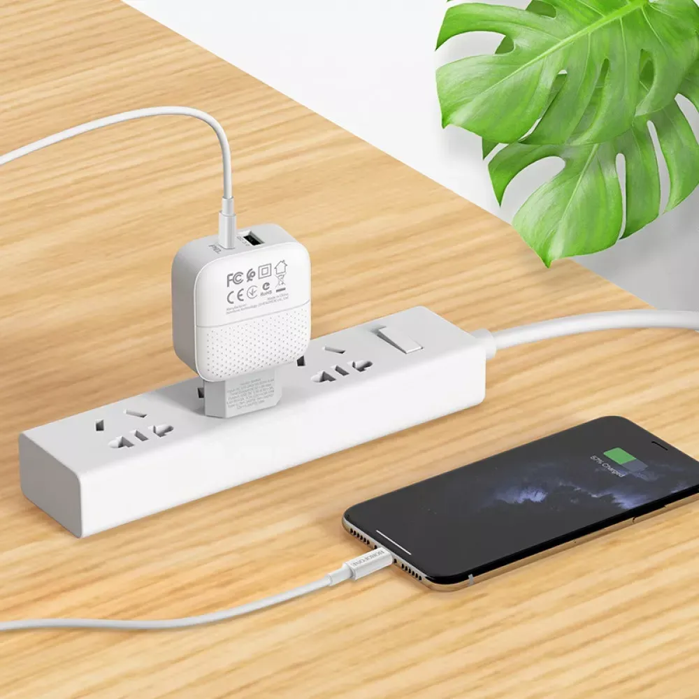 Home Charger 20W PD QC3.0 Borofone BA46A — White — фото 6