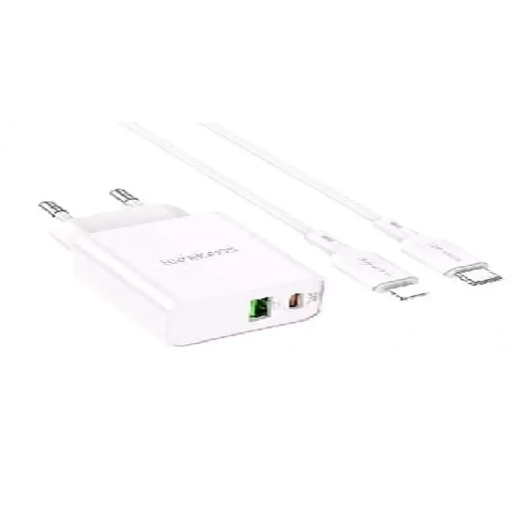 Home Charger 20W PD QC3.0 C to Lightning Cable Borofone BA69A — White — фото 3