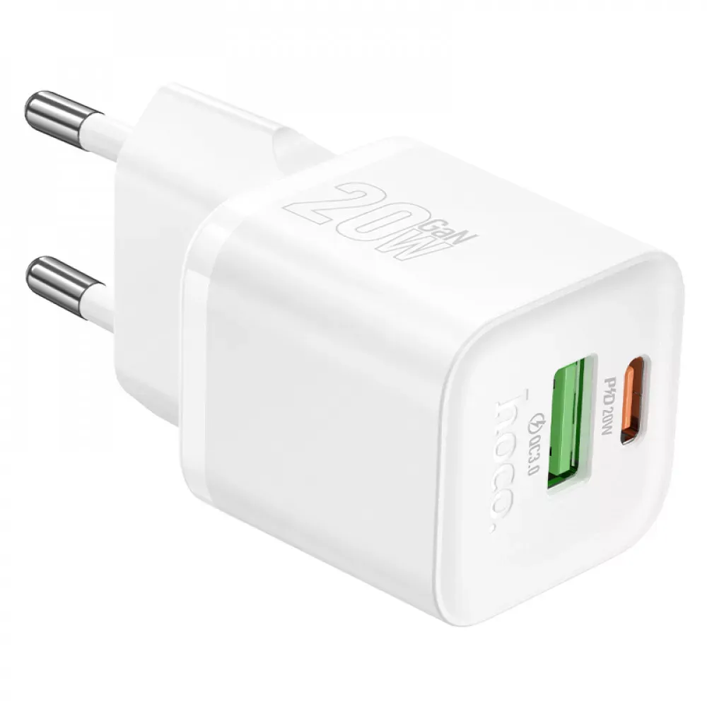 Home Charger 20W PD QC3.0 Hoco N65 — White