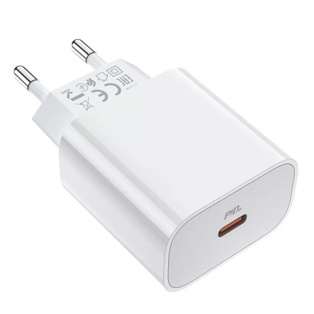 Home Charger 20W PD3.0 Hoco C76A Plus — White - фото 5