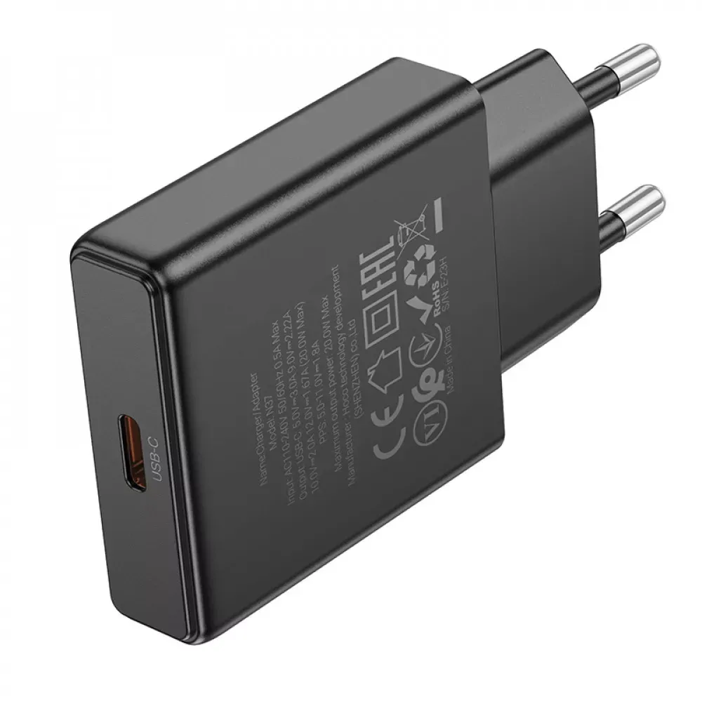 Home Charger 20W PD3.0 Hoco N37 — Black - фото 6