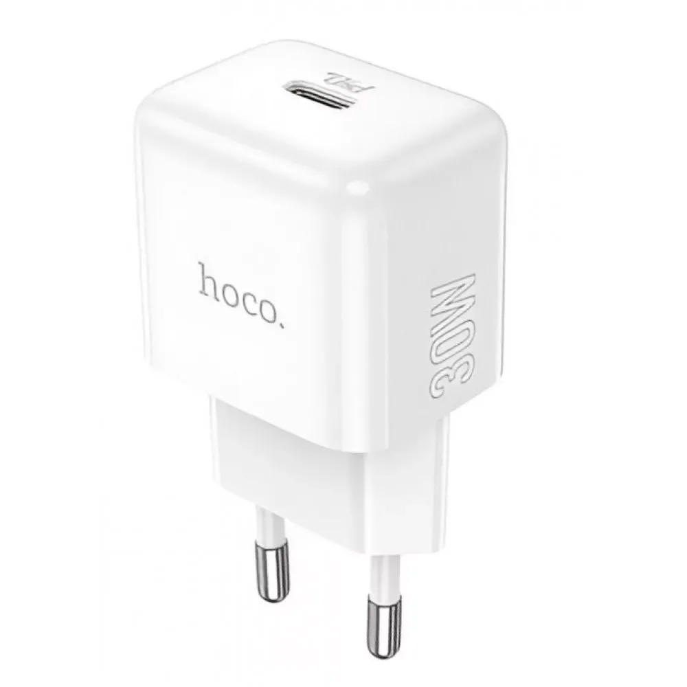 Home Charger 30W PD Hoco N32 Glory — white — Hoco