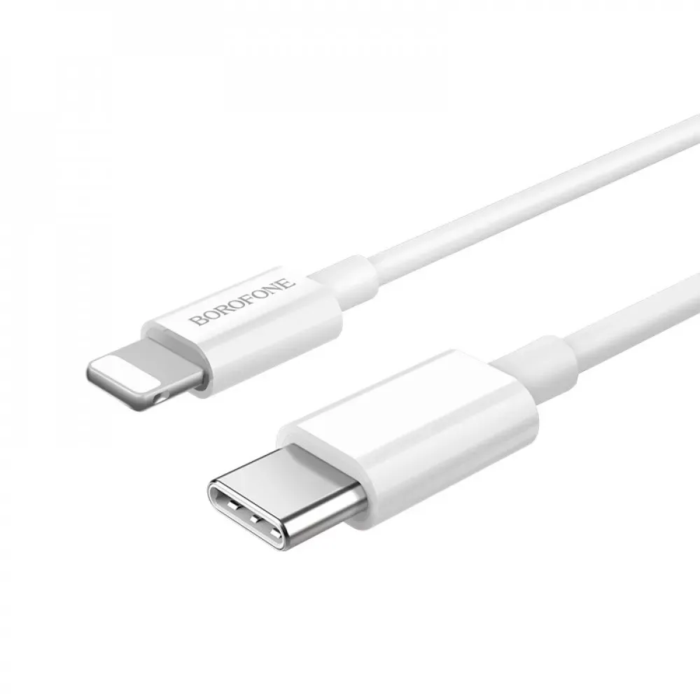 Home Charger 35W 2 PD3.0 C to Lightning Cable (1m) Borofone BN9 — White - фото 5
