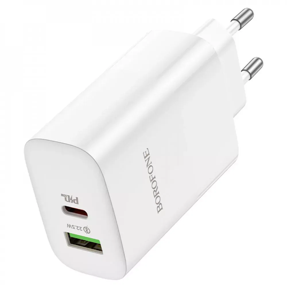 Home Charger 65W PD 1U Borofone BN10 __ — White — фото 5