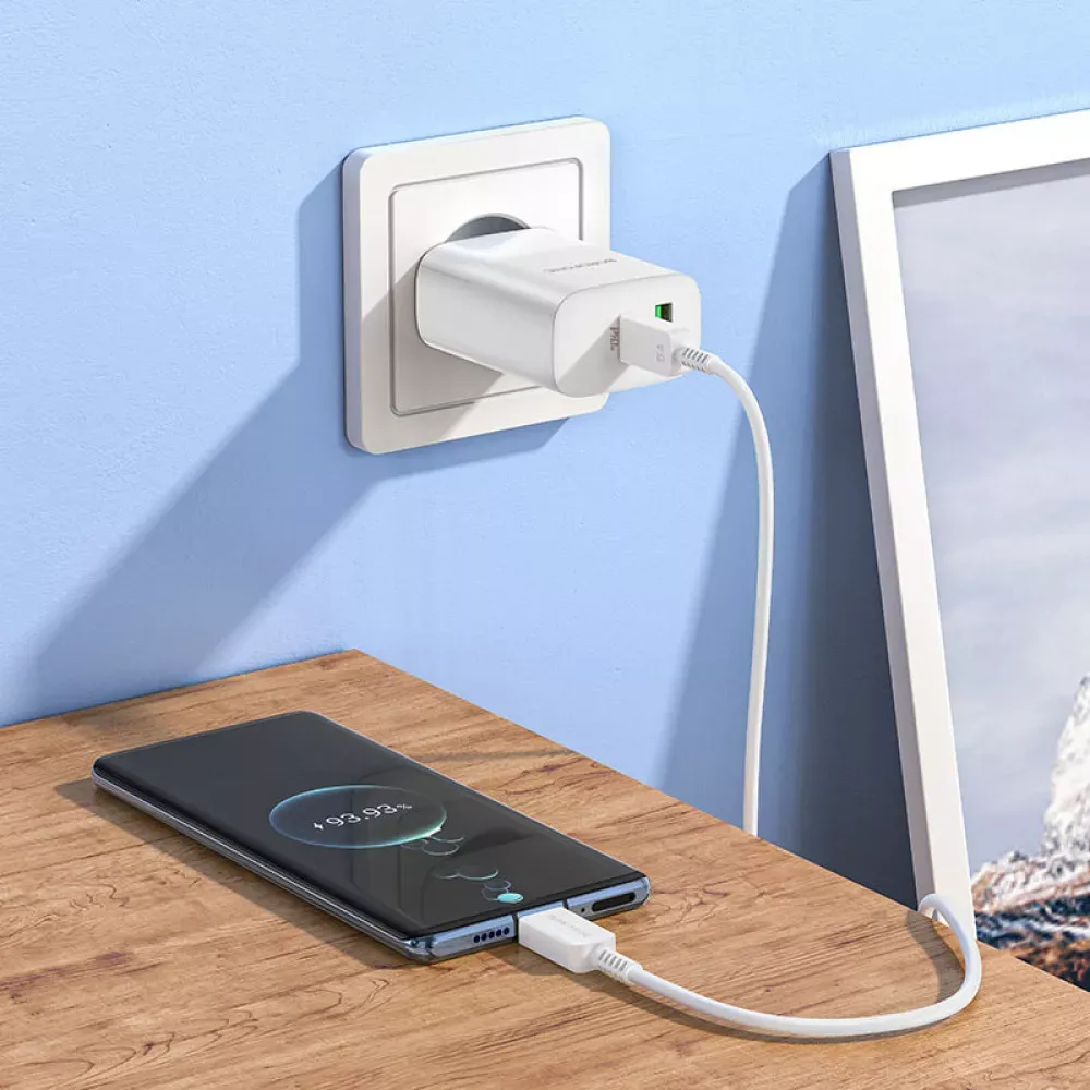 Home Charger 65W PD 1U Borofone BN10 __ — White — фото 6
