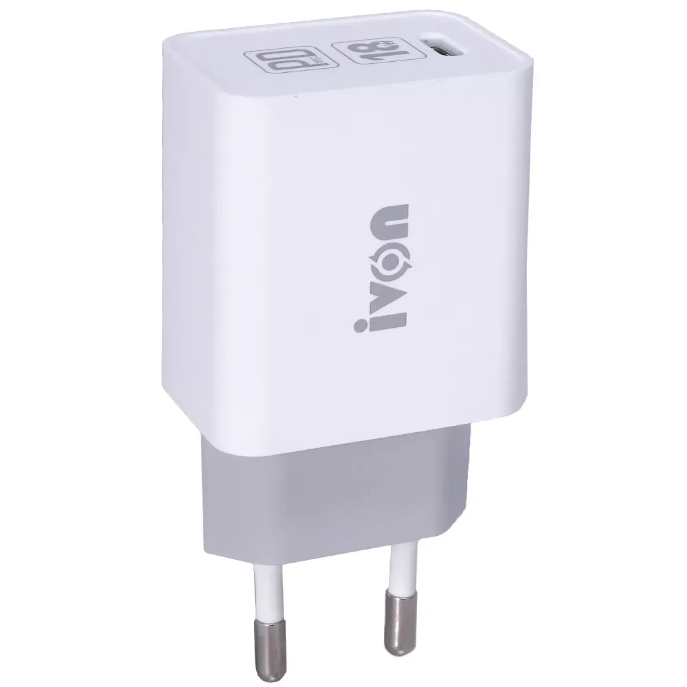 Home Charger | 18W | PD | USB С to Lightning Cable (1m) — iVon (AD-48) Rapid — Распродажа
