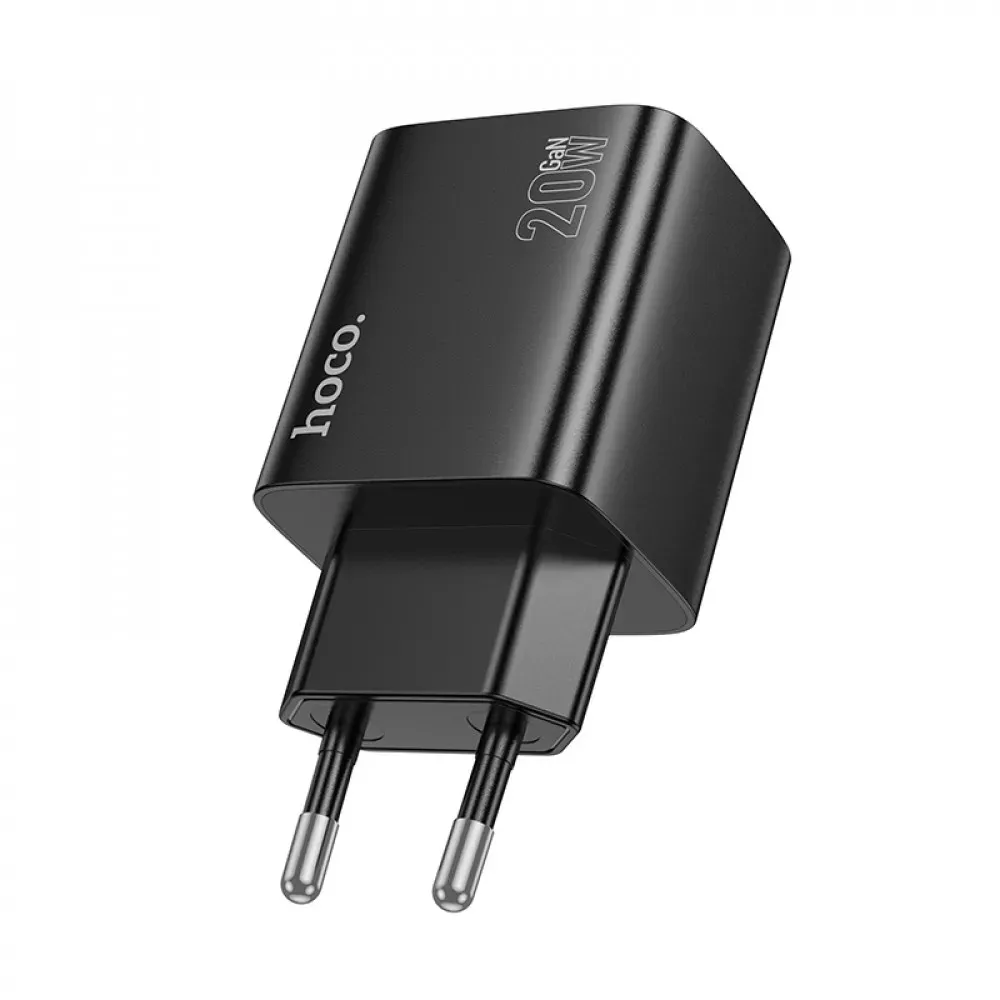 Home Charger | 20W | 2PD | 2U — Hoco N55  — Black - фото 4