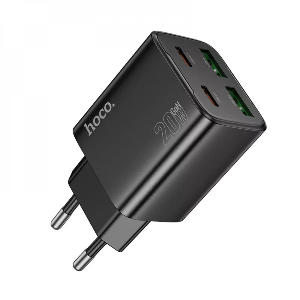 Home Charger | 20W | 2PD | 2U — Hoco N55  — Black - фото 5
