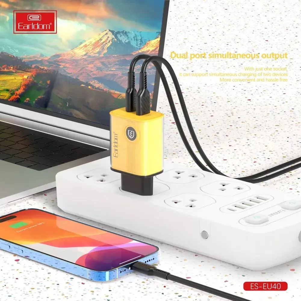 Home Charger | 20W | PD | 1U | USB C Cable — Earldom ES-EU40C