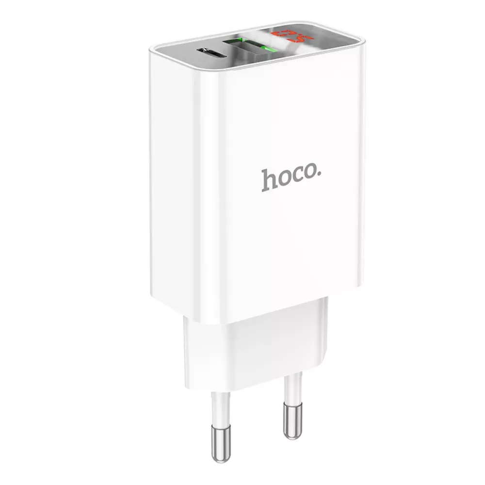 Home Charger | 20W | PD | QC3.0 — Hoco C100A — White - фото 5