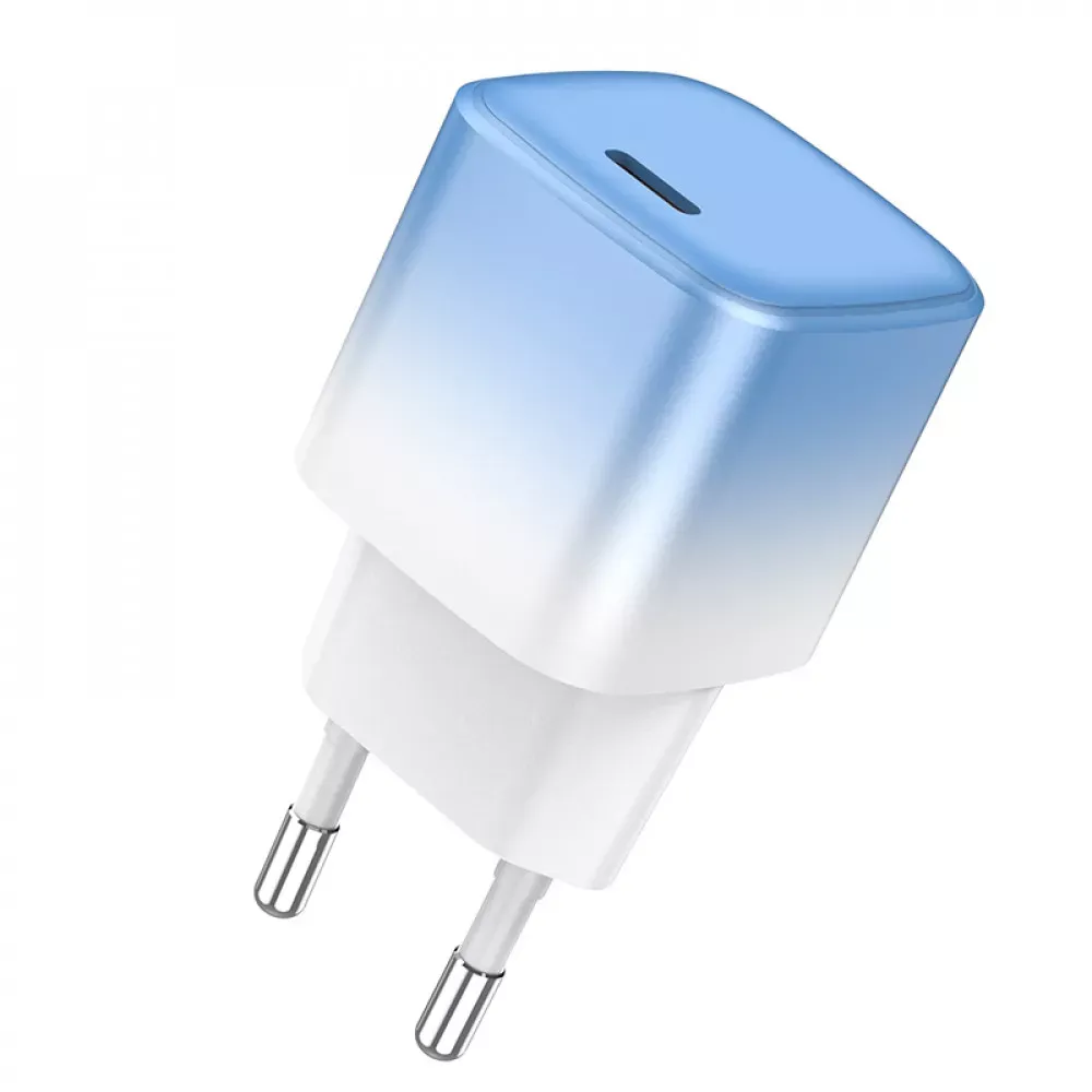 Home Charger | 20W | PD3.0 — Hoco C101A — Ice Blue - фото 5