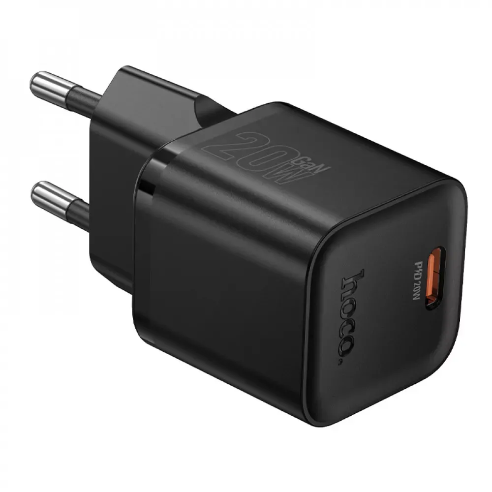 Home Charger | 20W | PD3.0 — Hoco N64 — Black — Hoco