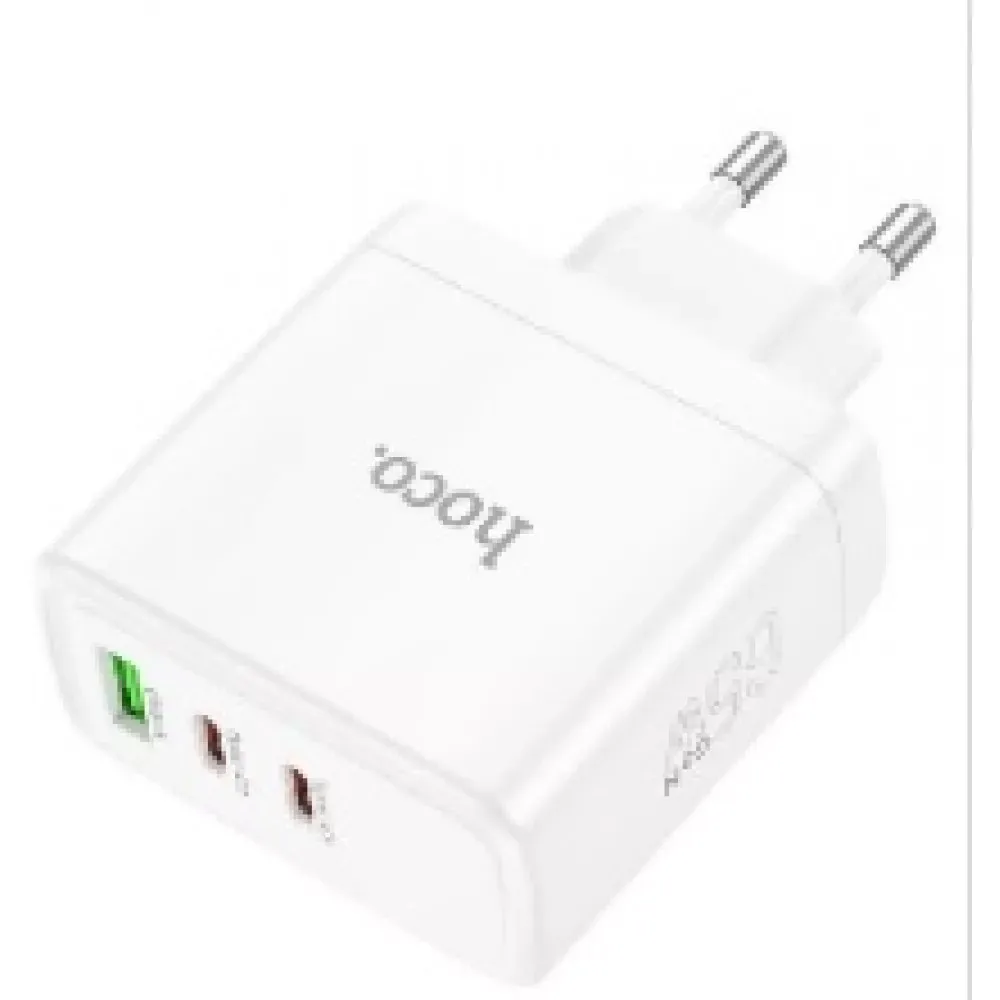Home Charger | 65W | 2PD | QC3.0 — Hoco N30 — White — Hoco