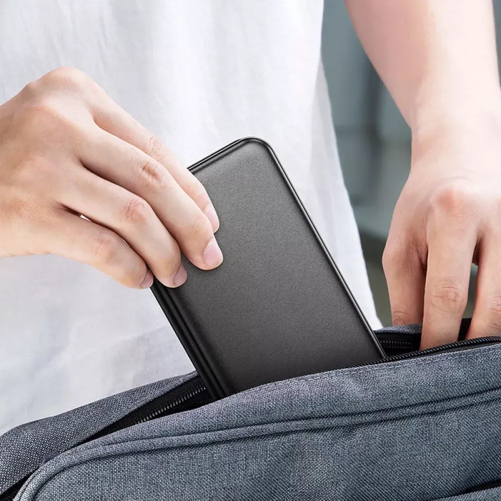 Magnetic Wireless Charger 3 in 1 — Hoco CQ13 — Black - фото 8