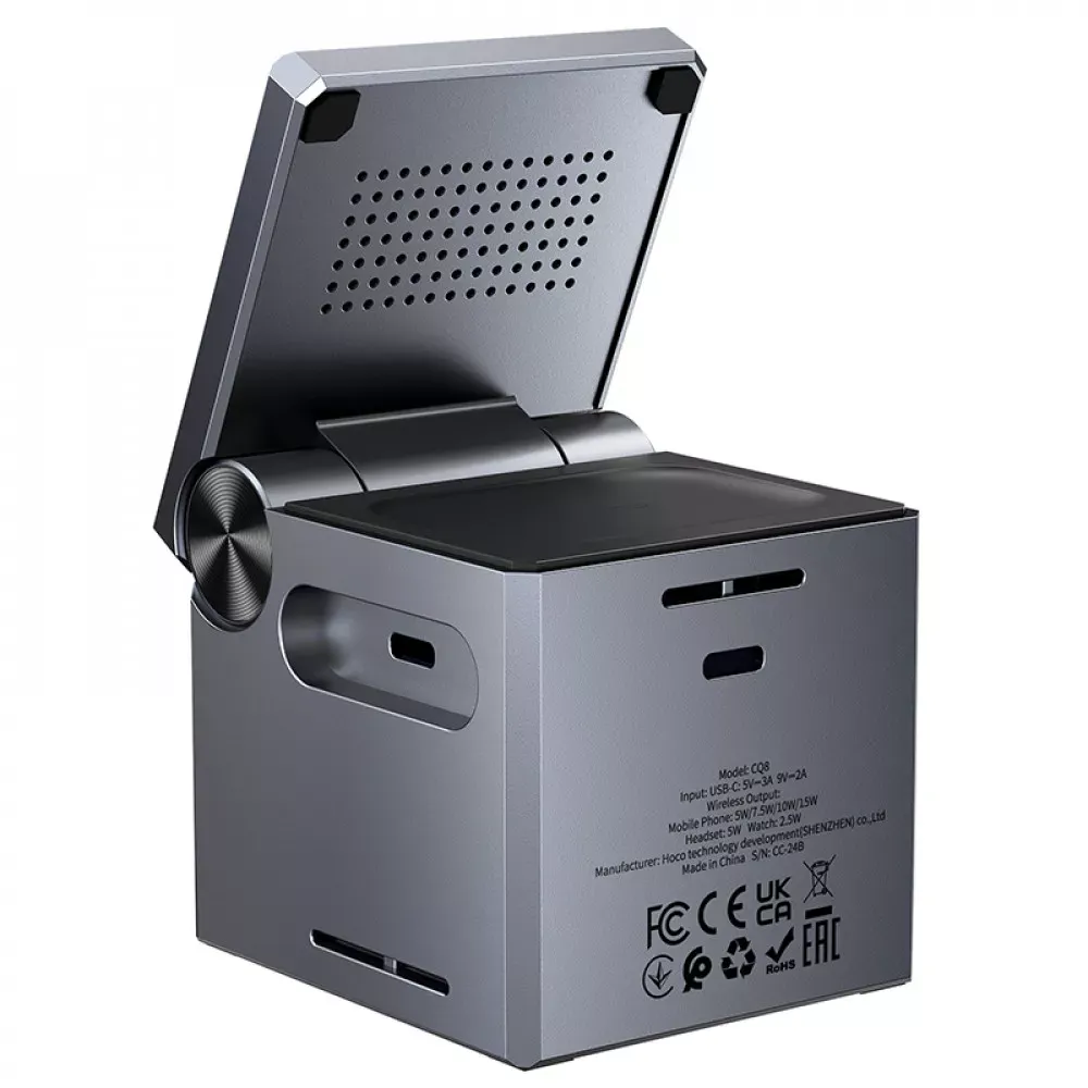 Magnetic Wireless Charger 3 in 1 — Hoco CQ8 - фото 5